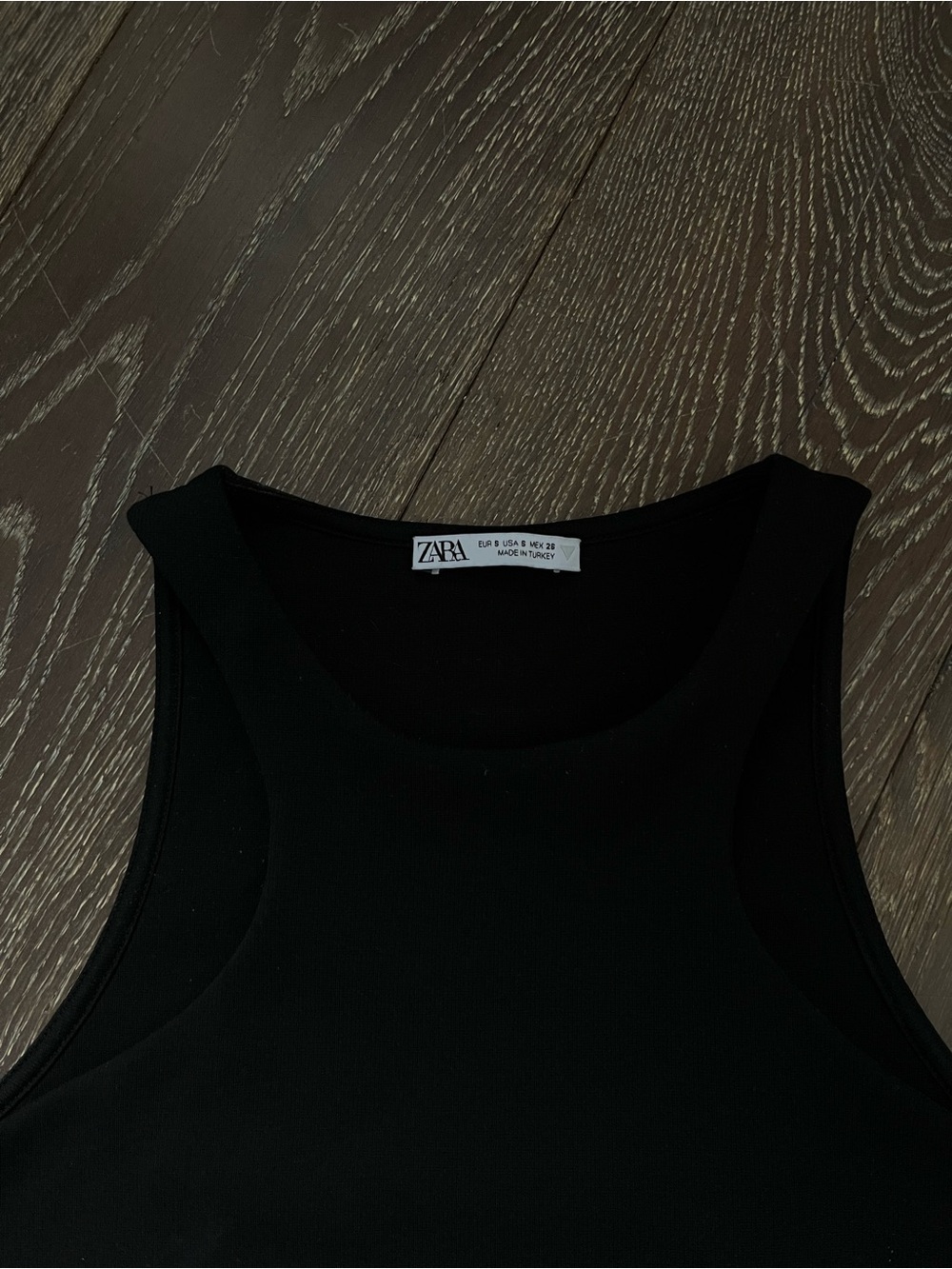 Zara Black High-Neck Racerback Tank - Picture 6 of 7